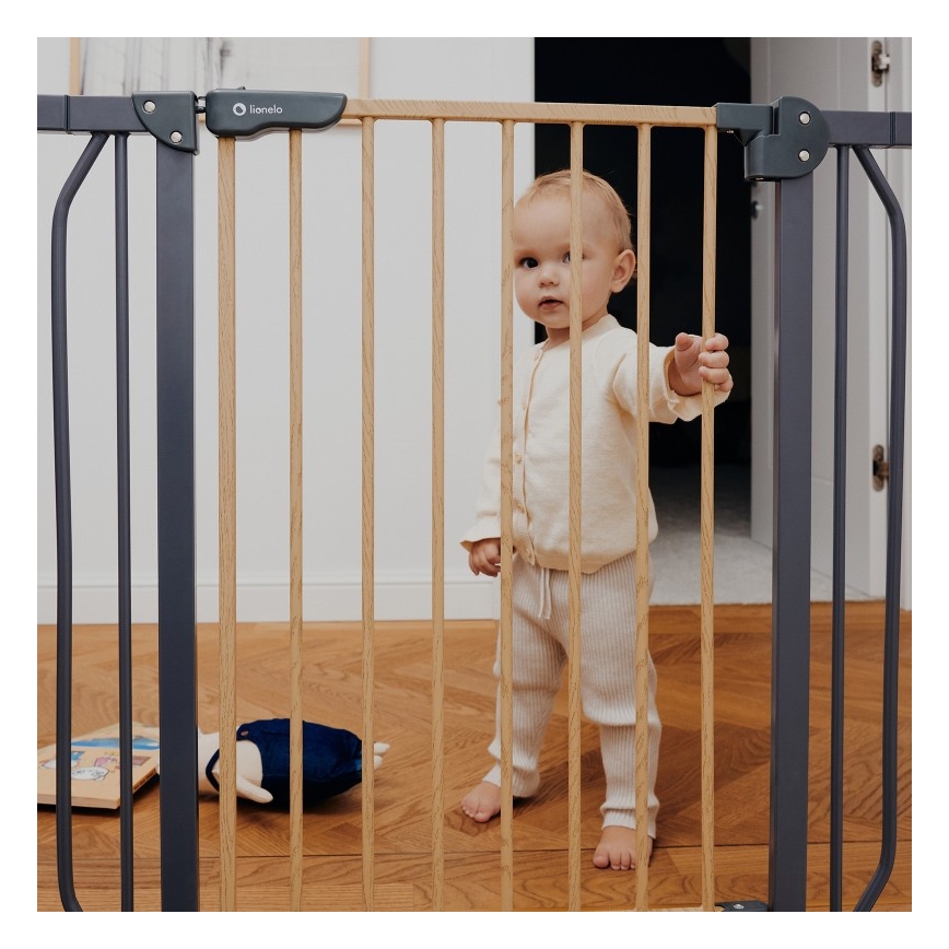 Lionelo - Turvavärav TRUUS SLIM must/pruun