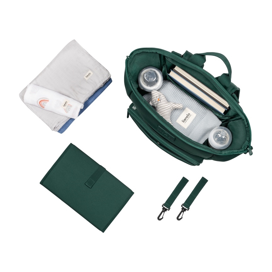 Lionelo - vankrile mõeldud mähkimiskott CUBE Green Forest