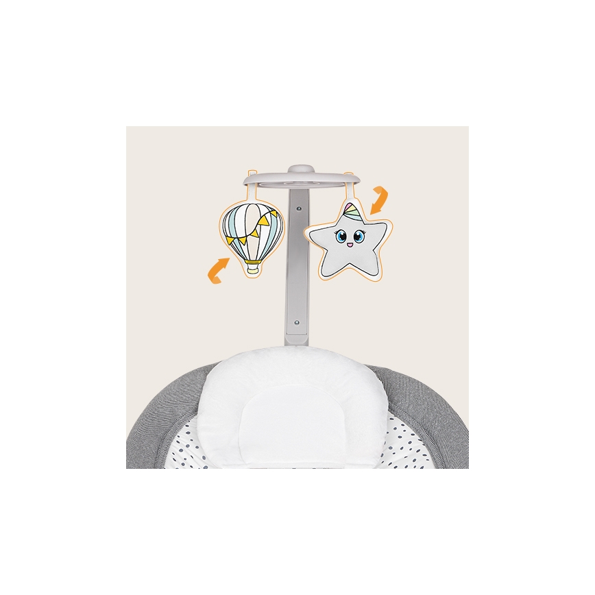 Lionelo - vibreeriv beebikiik muusikaga PASCAL 2xAA hall