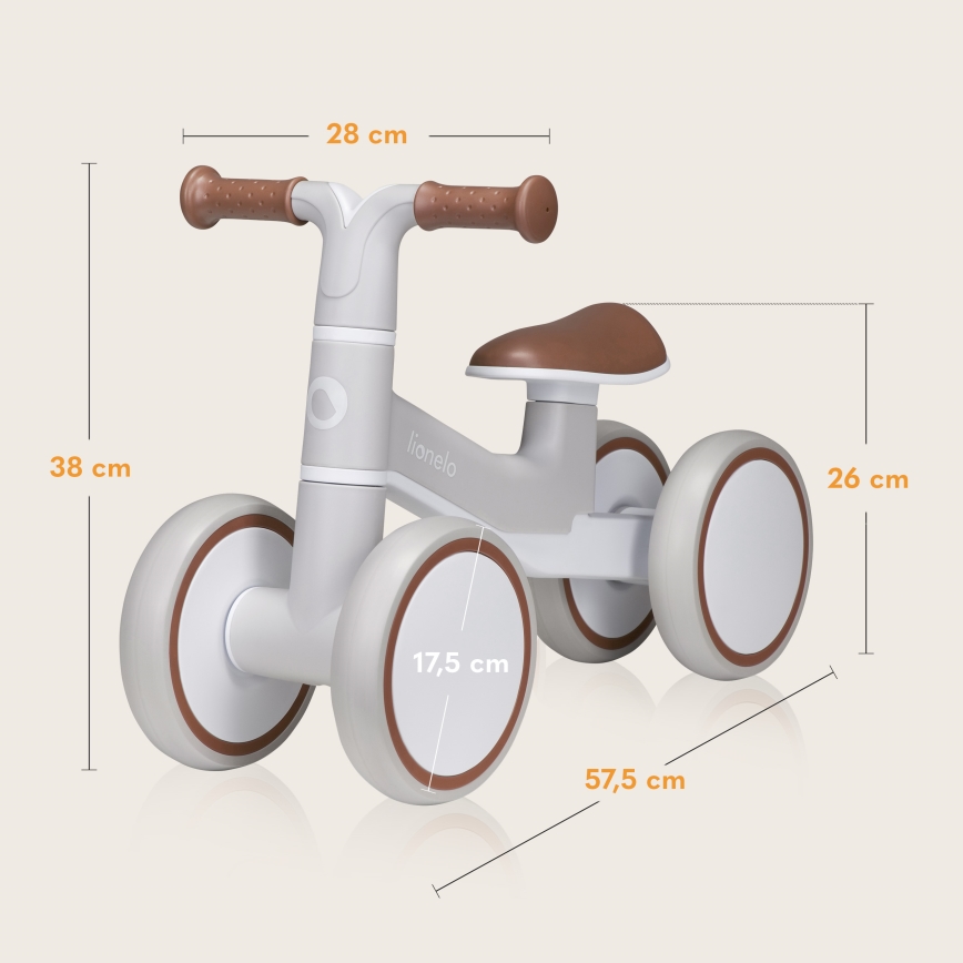 Lionelo - VILLY tasakaaluratas beež latte