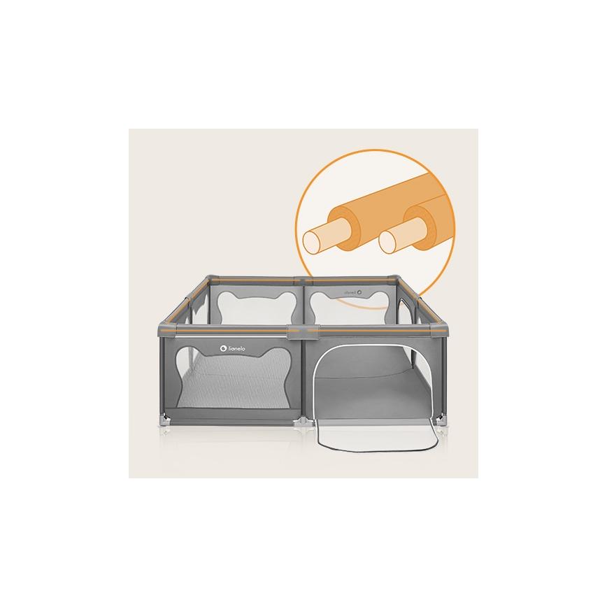 Lionelo - WILLOW XL mänguait, hall