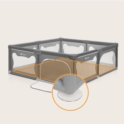 Lionelo - WILLOW XL mänguait, hall