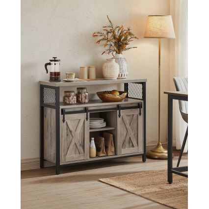 Kummut liugustega FIRA taupe/must