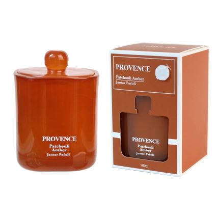 Lõhnaküünal PATCHOULI MEREVAIK 180 g 25 tundi.