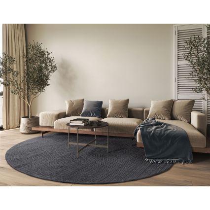 Looduslik ümmargune vaip FIR WOOL 160 cm 2600 g/m2 antratsiit