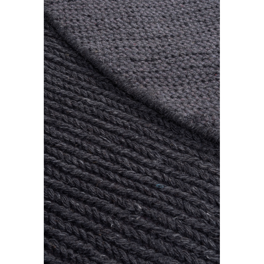 Looduslik ümmargune vaip FIR WOOL 160 cm 2600 g/m2 antratsiit