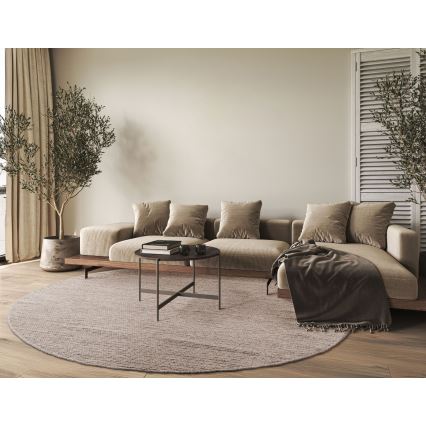 Looduslik ümmargune vaip FIR WOOL 160 cm 2600 g/m2 beež