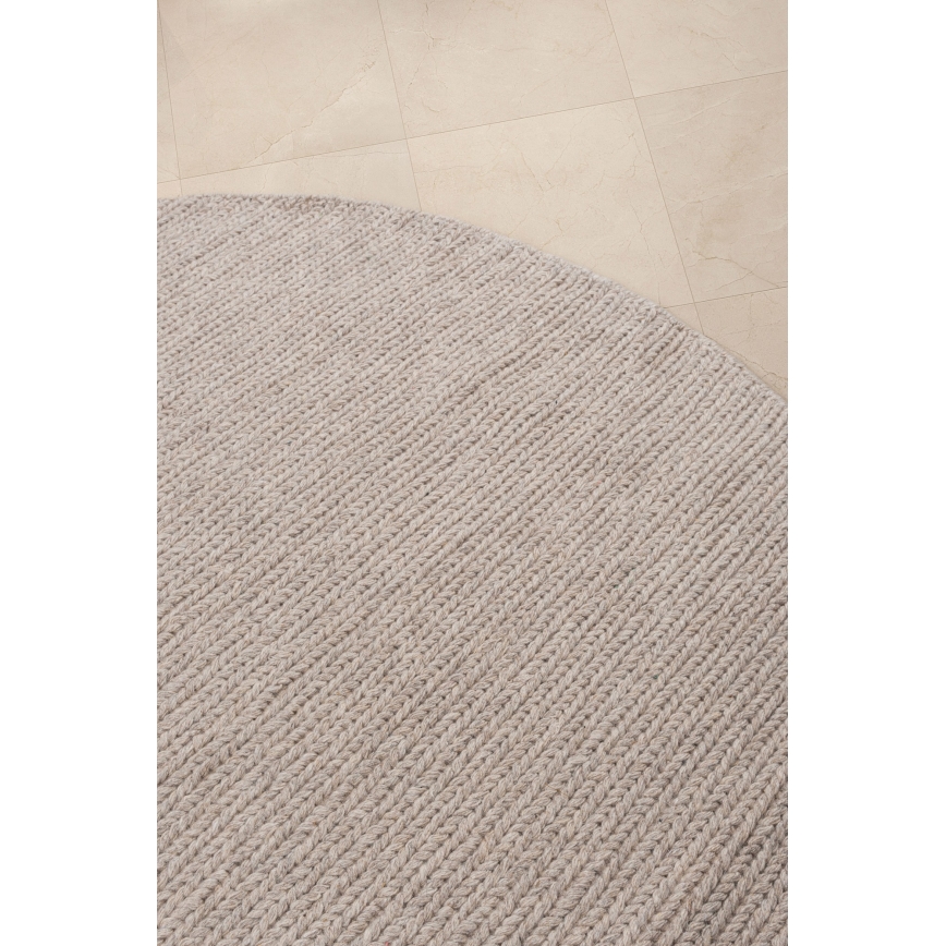 Looduslik ümmargune vaip FIR WOOL 160 cm 2600 g/m2 beež