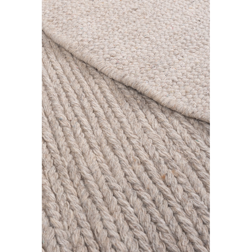 Looduslik ümmargune vaip FIR WOOL 160 cm 2600 g/m2 beež