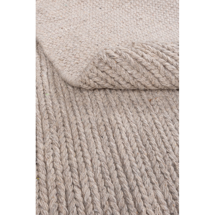 Looduslik ümmargune vaip FIR WOOL 160 cm 2600 g/m2 beež