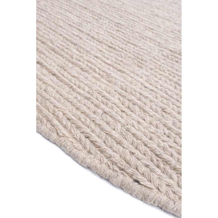 Looduslik ümmargune vaip FIR WOOL 160 cm 2600 g/m2 beež