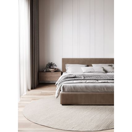 Looduslik ümmargune vaip FIR WOOL 160 cm 2600 g/m² kreemjas