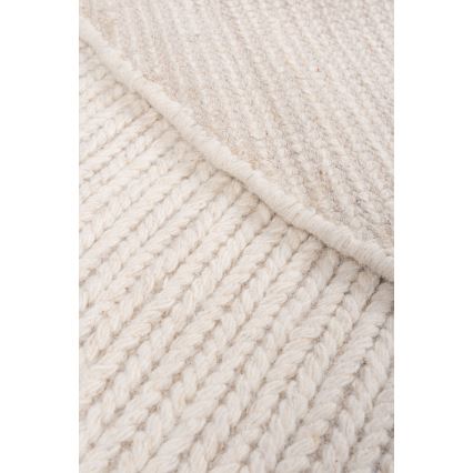 Looduslik ümmargune vaip FIR WOOL 160 cm 2600 g/m² kreemjas