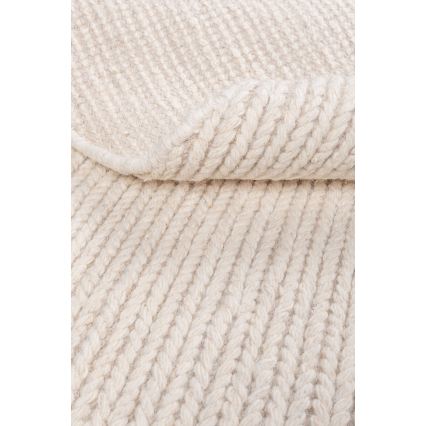 Looduslik ümmargune vaip FIR WOOL 160 cm 2600 g/m² kreemjas