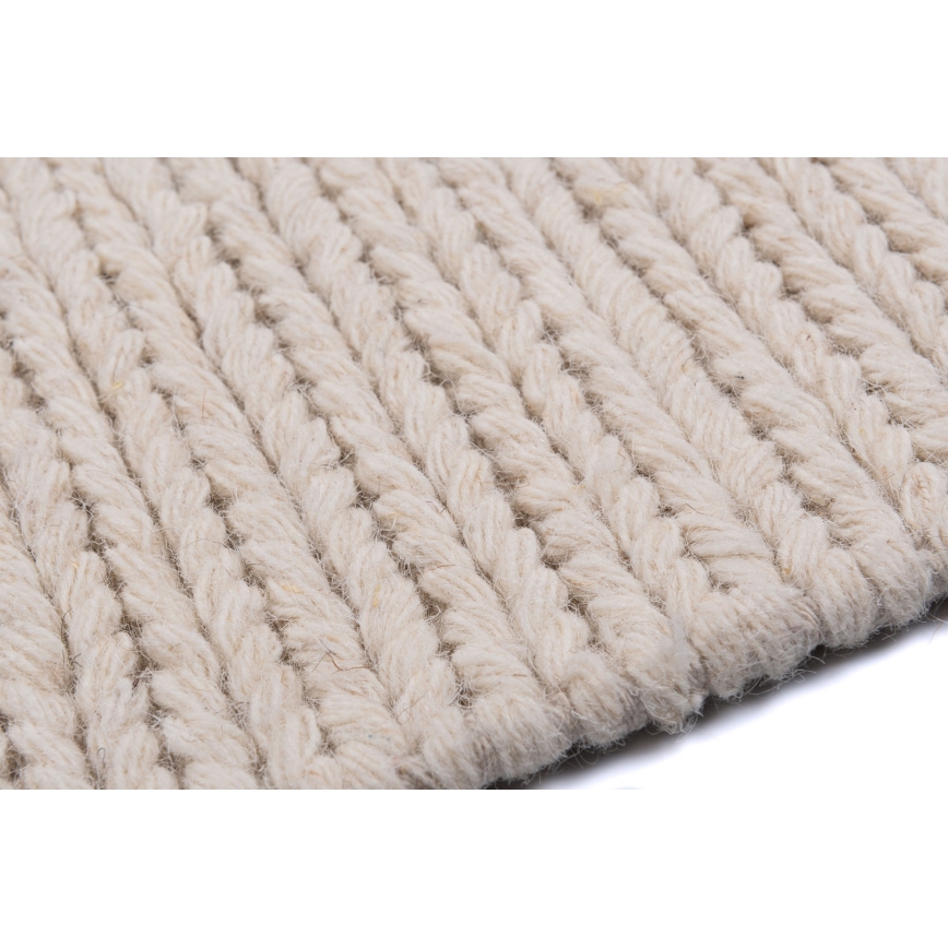 Looduslik vaip FIR WOOL 120x170 cm 2600 g/m2 kreemivärvi