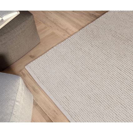 Looduslik vaip FIR WOOL 160x230 cm 2600 g/m2 kreemjas