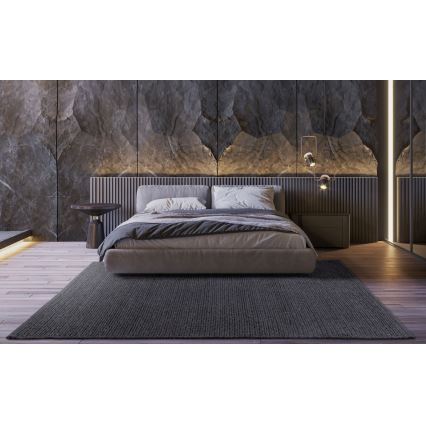 Looduslik vaip FIR WOOL 70x140 cm 2600 g/m2 antratsiit