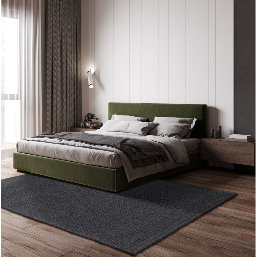 Looduslik vaip FIR WOOL 70x140 cm 2600 g/m2 antratsiit