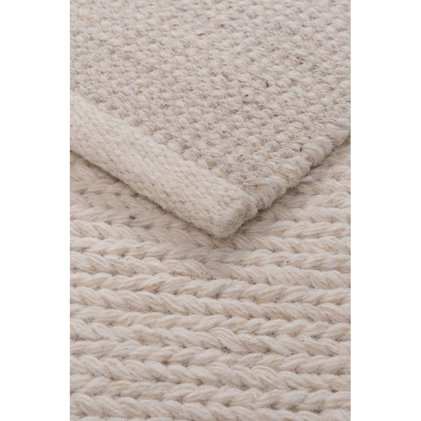 Looduslik vaip FIR WOOL 70x140 cm 2600 g/m2 kreemjas