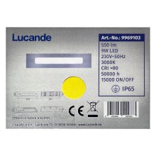 Lucande - LED Süvistatav välivalgusti RONI LED/9W/230V IP65