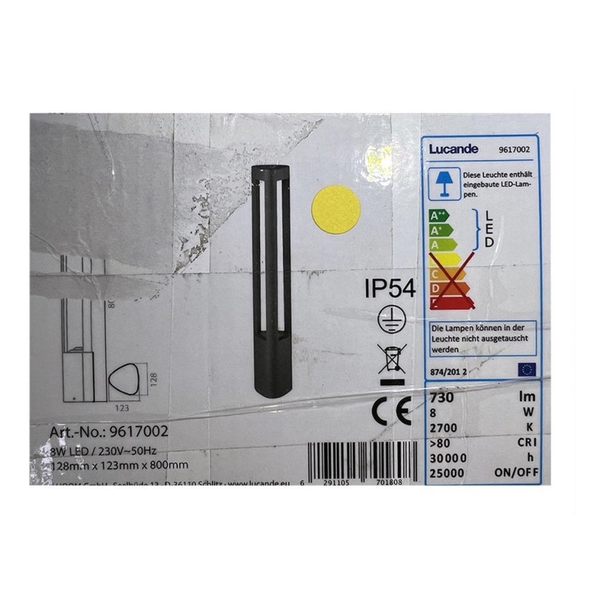 Lucande - LED Välivalgusti NANNA LED/8W/230V IP54