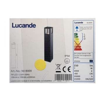 Lucande - LED Välivalgusti NICOLA LED/7W/230V IP54