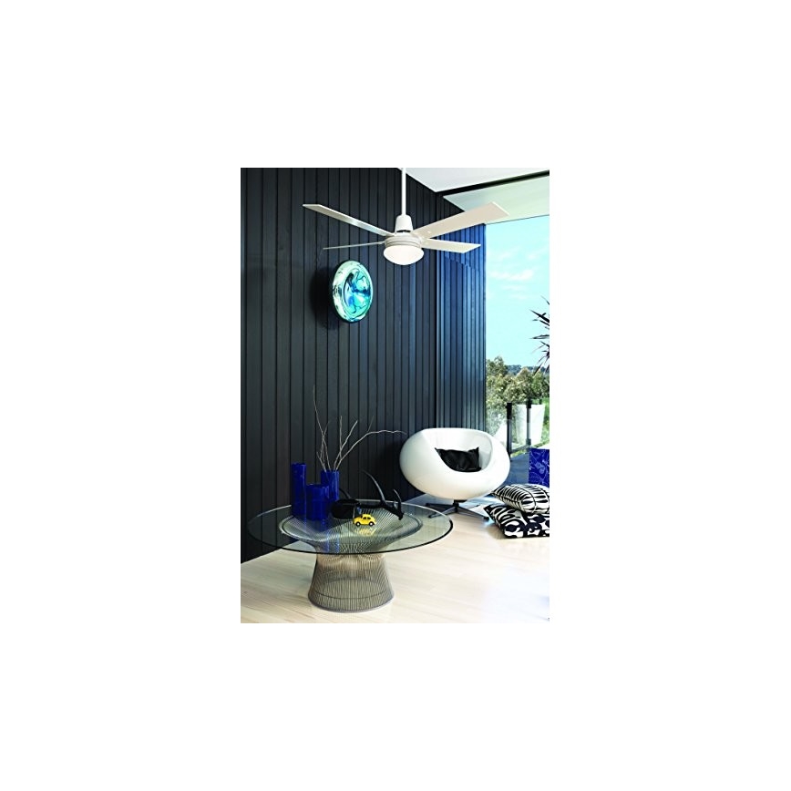 Lucci Air 210339 - Laeventilaator AIRFUSION QUEST 1xE27/60W/230V valge/puit + kaugjuhtimispult