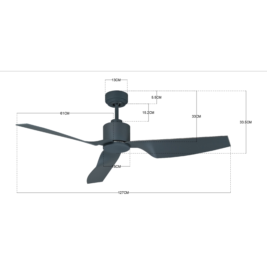 Lucci Air 210527 - Laeventilaator AIRFUSION CLIMATE II must + kaugjuhtimispult