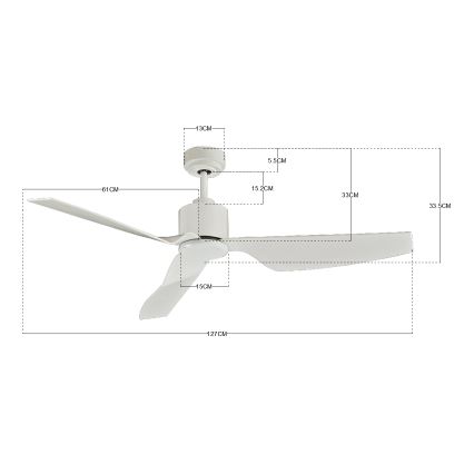 Lucci Air 210528 - Laeventilaator AIRFUSION CLIMATE II valge + kaugjuhtimispult