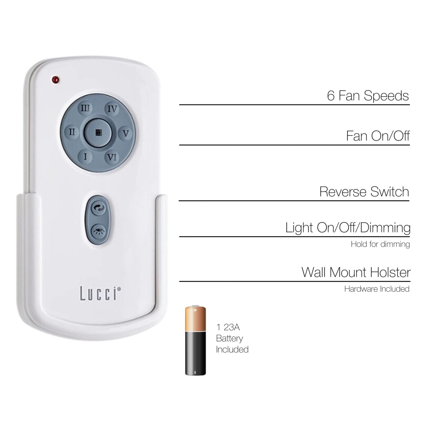 Lucci Air 21052TRS - kaugjuhtimispult ventilaatoritele CLIMATE, RADAR, FRASER 1x23A