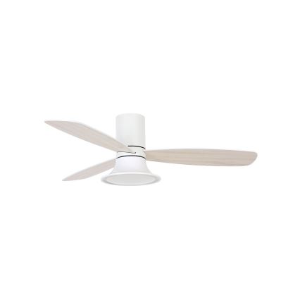 Lucci Air 210661 - LED Hämardatav laeventilaator FLUSSO 1xGX53/18W/230V puit/valge + kaugjuhtimispult