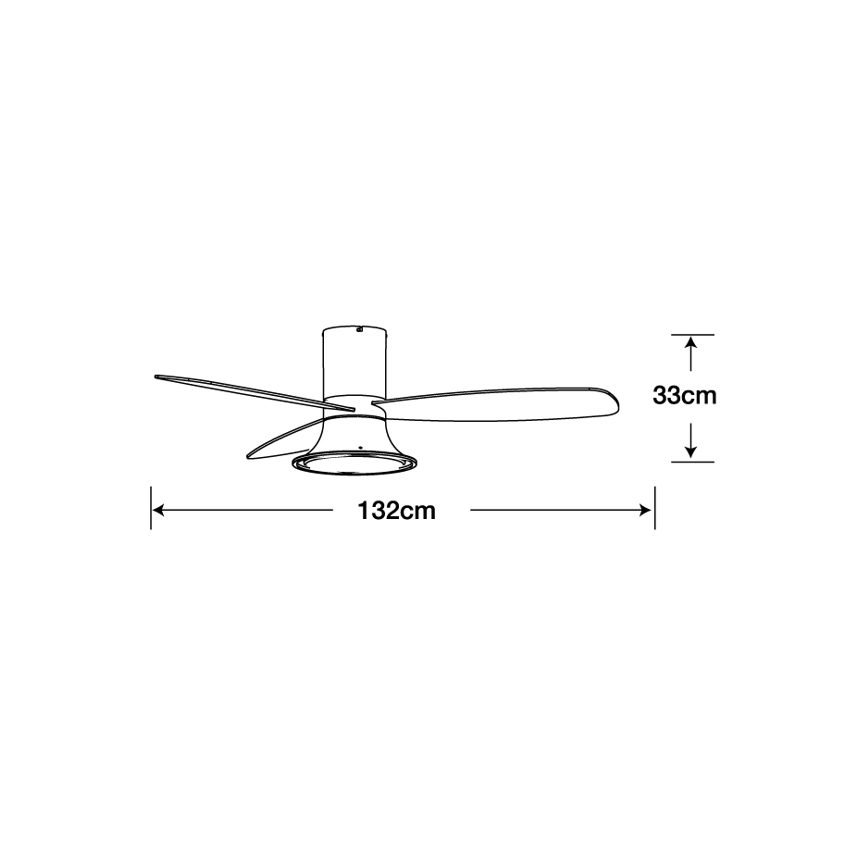 Lucci Air 210661 - LED Hämardatav laeventilaator FLUSSO 1xGX53/18W/230V puit/valge + kaugjuhtimispult