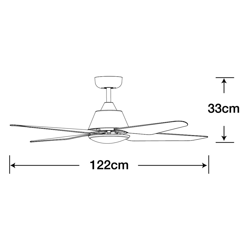 Lucci Air 212994 - LED Laeventilaator ARIA LED/18W/230V valge + kaugjuhtimispult