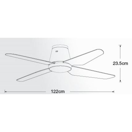 Lucci air 212999 - Laeventilaator AIRFUSION ARIA valge + kaugjuhtimispult