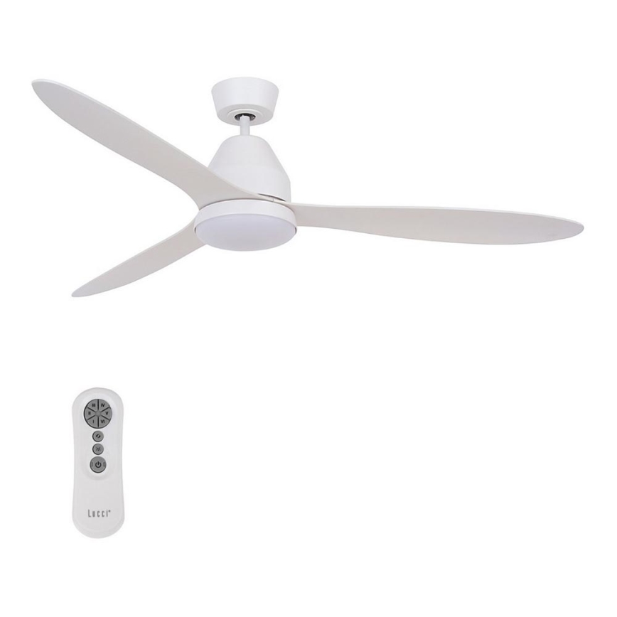 Lucci air 213043 - LED Laeventilaator WHITEHAVEN GX53/17W/230V valge + kaugjuhtimispult