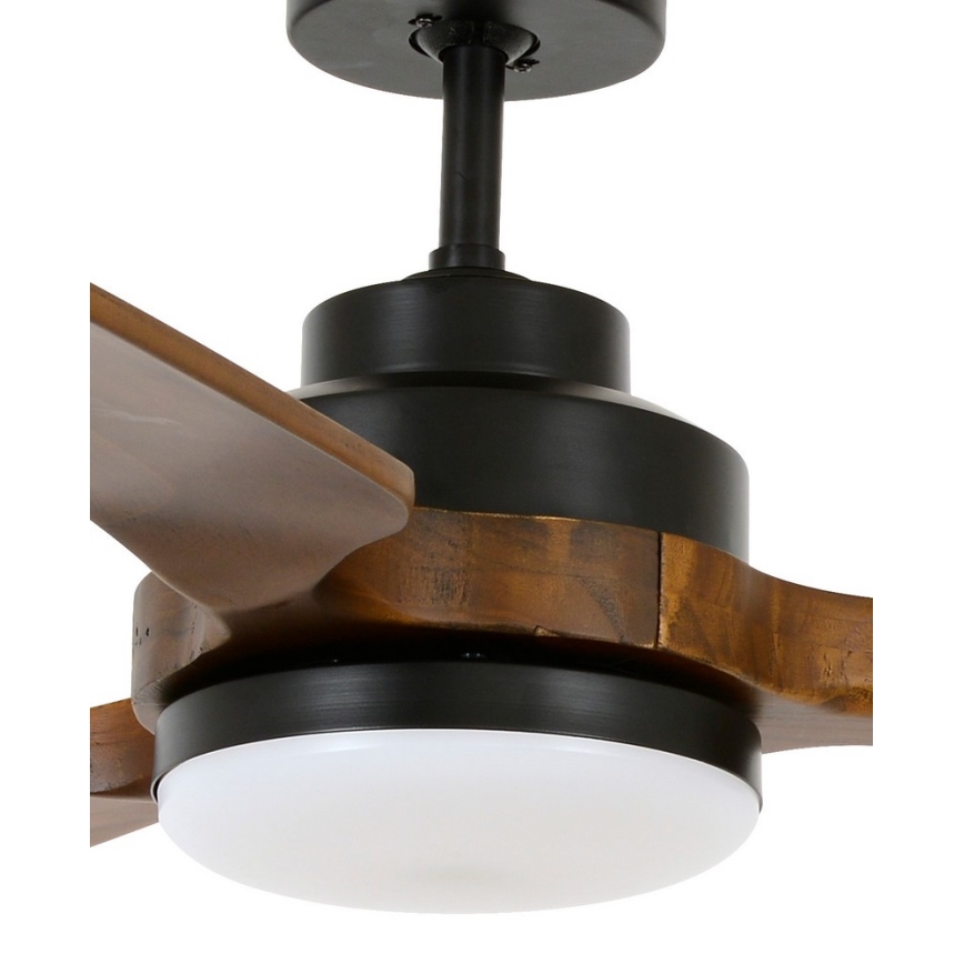 Lucci air 213054 - LED Laeventilaator SHOALHAVEN GX53/17W/230V must/printsessipuu + kaugjuhtimispult