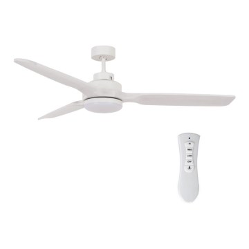 Lucci air 213055 - LED laeventilaator SHOALHAVEN GX53/17W/230V paulownia/valge, läbimõõt 142 cm + kaugjuhtimispult