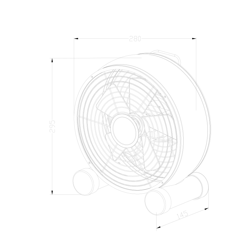Lucci air 213121 - laua ventilaator BREEZE, pruun, läbimõõt 28 cm