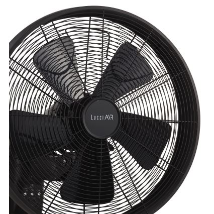 Lucci air 213124 - Seinaventilaator BREEZE 55W/230V must + pult