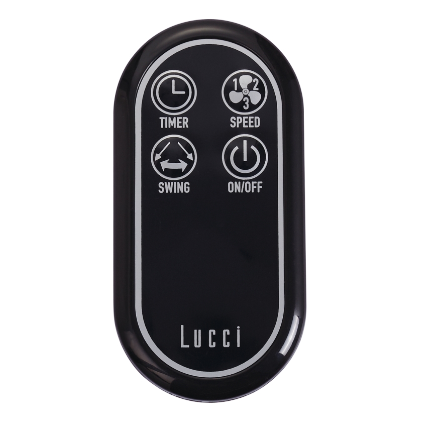 Lucci air 213126 - Seinaventilaator BREEZE 55W/230V matt kroom + pult