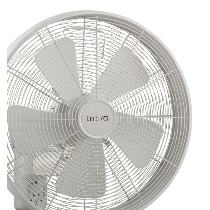Lucci Air 213128EU - Seinale paigaldatav ventilaator BREEZE 55W/230V valge läbimõõt 46 cm + kaugjuhtimispult