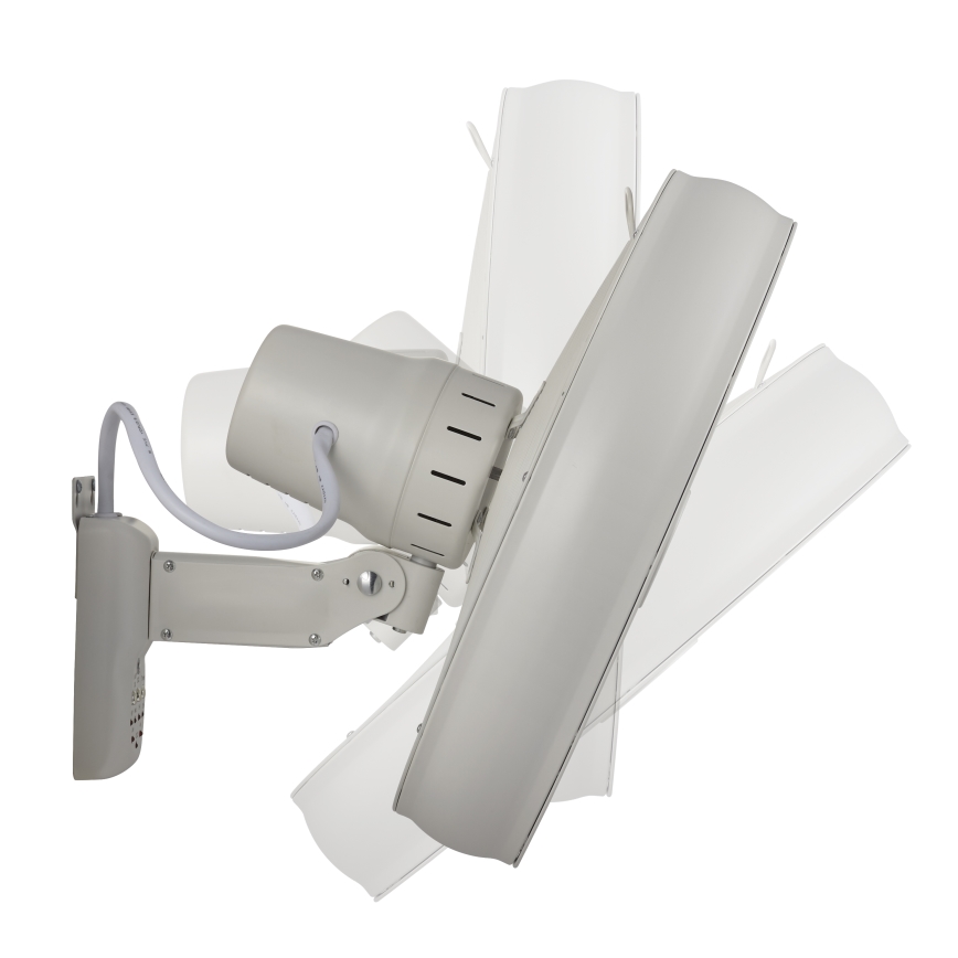 Lucci Air 213128EU - Seinale paigaldatav ventilaator BREEZE 55W/230V valge läbimõõt 46 cm + kaugjuhtimispult