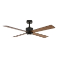 Lucci air 213170 - LED Laeventilaator NEWPORT Must vengepuu/pruun + kaugjuhtimispult
