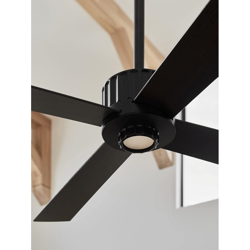 Lucci air 213170 - LED Laeventilaator NEWPORT Must vengepuu/pruun + kaugjuhtimispult