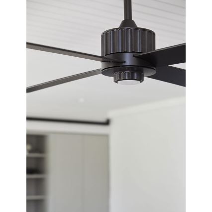 Lucci air 213170 - LED Laeventilaator NEWPORT Must vengepuu/pruun + kaugjuhtimispult