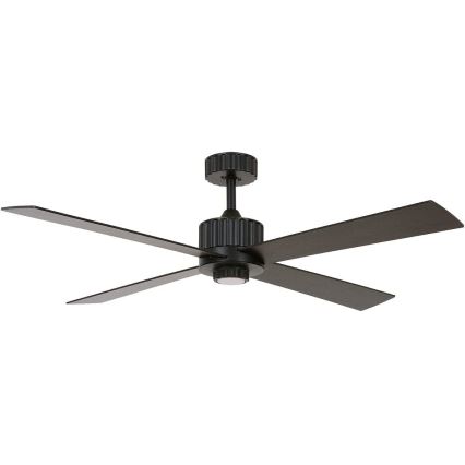 Lucci air 213170 - LED Laeventilaator NEWPORT Must vengepuu/pruun + kaugjuhtimispult