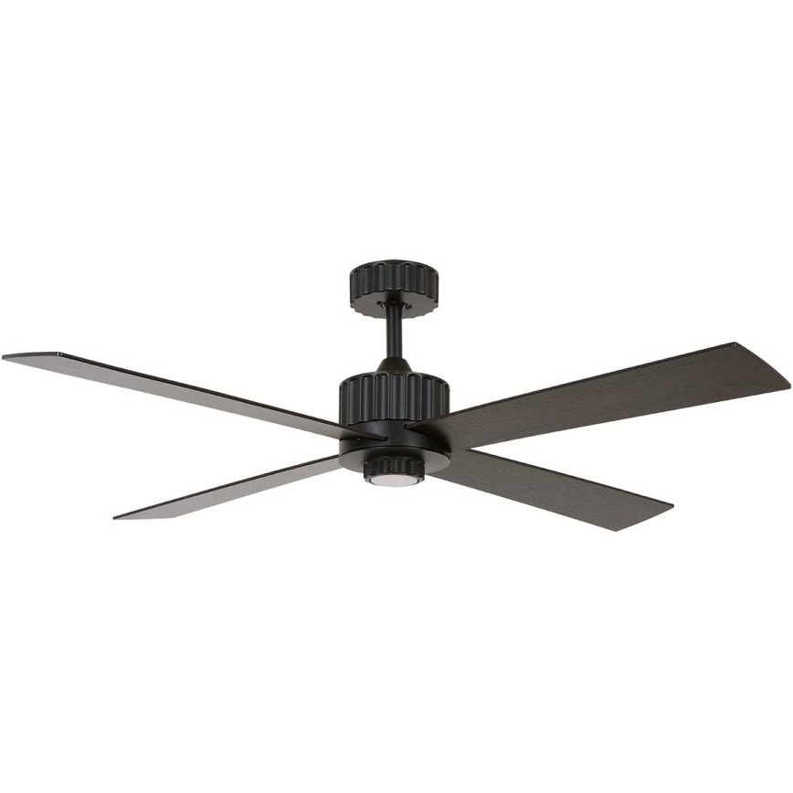 Lucci air 213170 - LED Laeventilaator NEWPORT Must vengepuu/pruun + kaugjuhtimispult