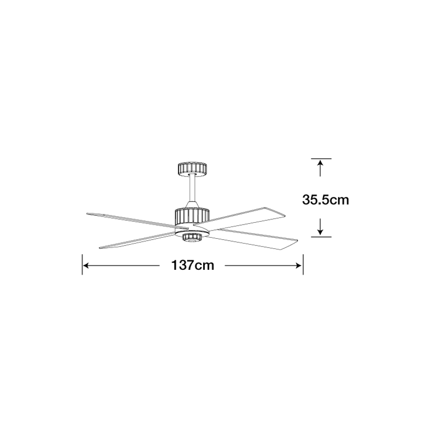 Lucci air 213171 - LED Laeventilaator NEWPORT puit/valge/beež + kaugjuhtimispult