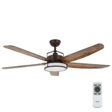 Lucci air 213175 - LED Laeventilaator LOUISVILLE 1xGX53/58W/230V pruun + Pult