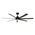 Lucci Air 21318349 - LED Hämardatav laeventilaator ATLANTA 1xGX53/12W/230V d. 142 cm must + kaugjuhtimispult